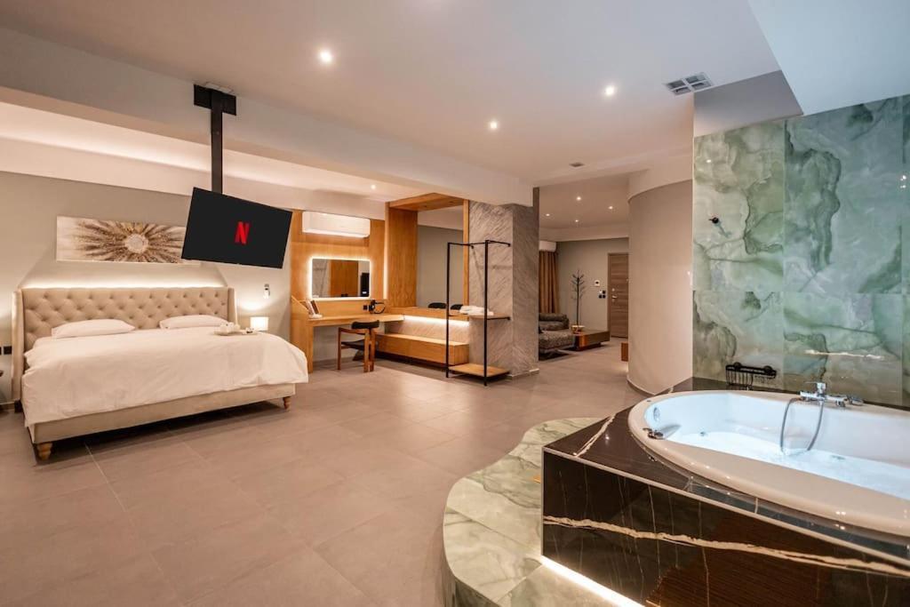 Smaragdi Luxury Jacuzzi Apartment Noho Premium Living Atenas Exterior foto